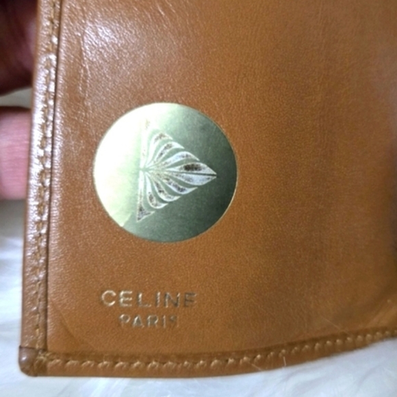 Celine Macadam Coated Canvas and Leather Triomphe Kisslock Wallet - Picture 9 of 13